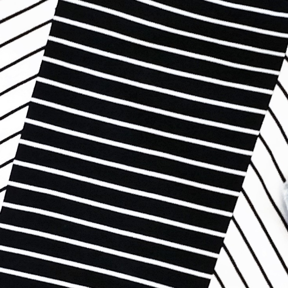 TORN BY RONNY KOBO STRIPED MINI SKIRT Stretch - Picture 8 of 8